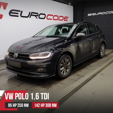 Чип тюнинг VW Polo VI 1.6TDI 95hp DGTD